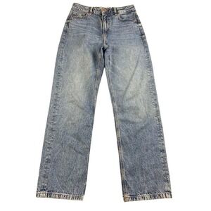 Dynamite Justina Jeans Women Size 4 Blue Denim Straight Leg Ankle Cotton Wash